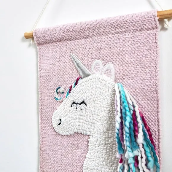 Embroidered Wall Hanging - Natural, Fabric alternate view