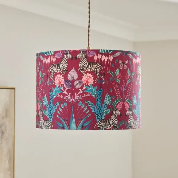 Utopia Easy Fit Drum Lamp Shade - Plum, Polyester product