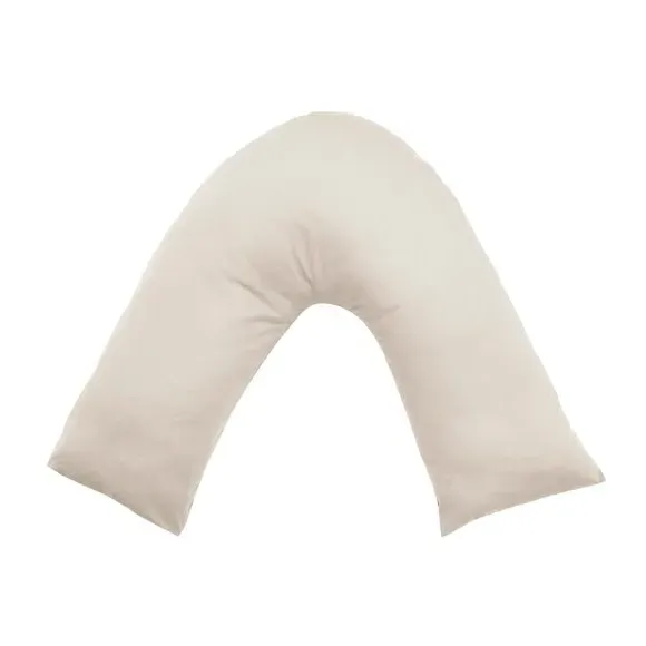 V-Shaped Pillowcase - White Sand, Cotton by Dunelm, alternate view