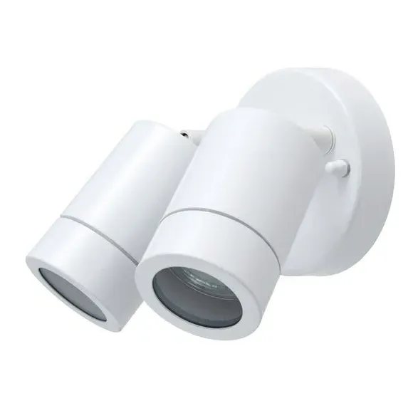 Alonzo 2-Light Outdoor Wall Spotlight - White alternate view