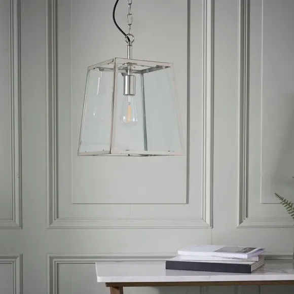 Idabel Pendant Light - Nickel, Glass alternate view