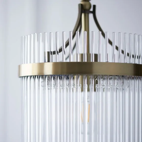 Langdon Art Deco Adjustable Pendant Light - Gold alternate view
