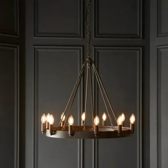 Lannister 12-Light Chandelier Pendant - Black alternate view