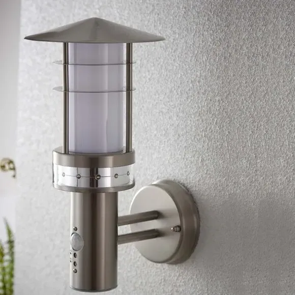 Conner Outdoor PIR Wall Light - Silver, Stainless Steel alternate view