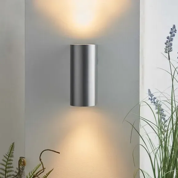 Santiago 2-Light Outdoor Wall Light - Silver alternate view