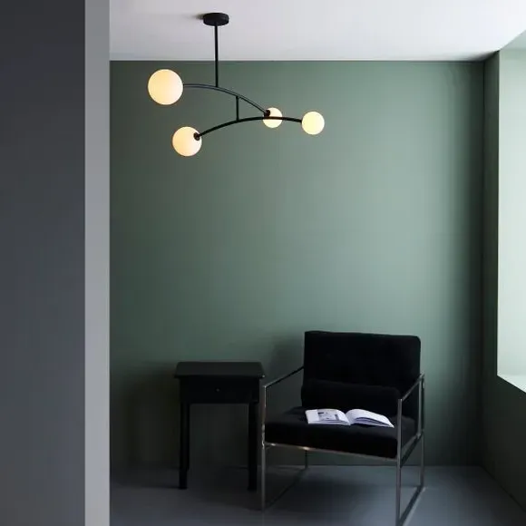 Nico 4-Light Semi Flush Ceiling Light - Black alternate view