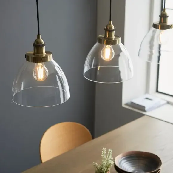 Tobermory 3-Light Adjustable Diner Pendant - Gold, Metal alternate view
