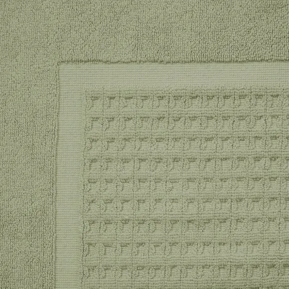 Waffle Bath Mat - Sage, Cotton alternate view