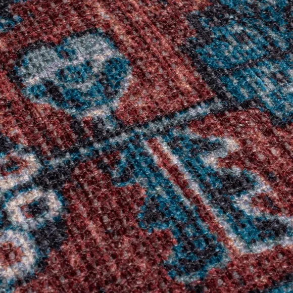 Marshall Washable Rug with Vintage Design - Multicoloured alternate view