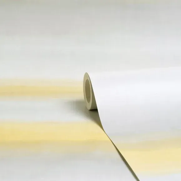 Stripe Wallpaper with Pearlescent - Ochre alternate view