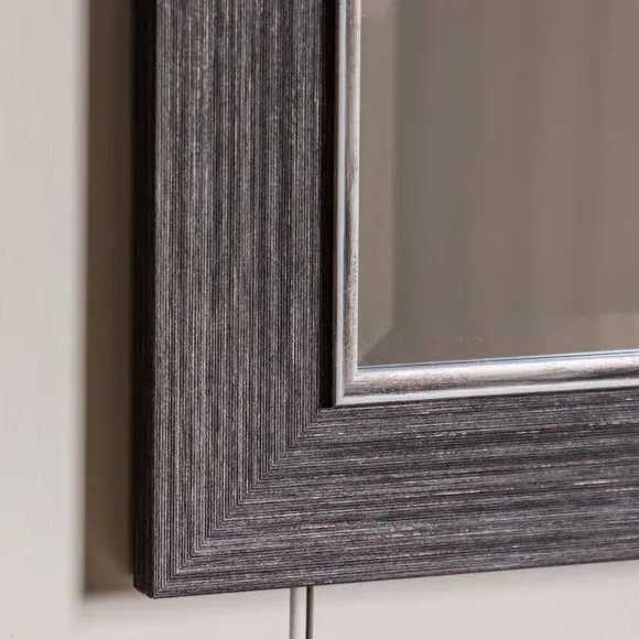 Wesson Rectangle Wall Mirror - Silver alternate view