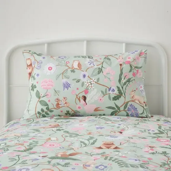 Whimsical Woods Duvet Cover and Pillowcase Set - Cotton alternate view