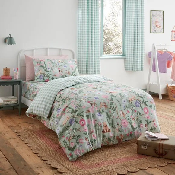 Whimsical Woods Duvet Cover and Pillowcase Set - Cotton product