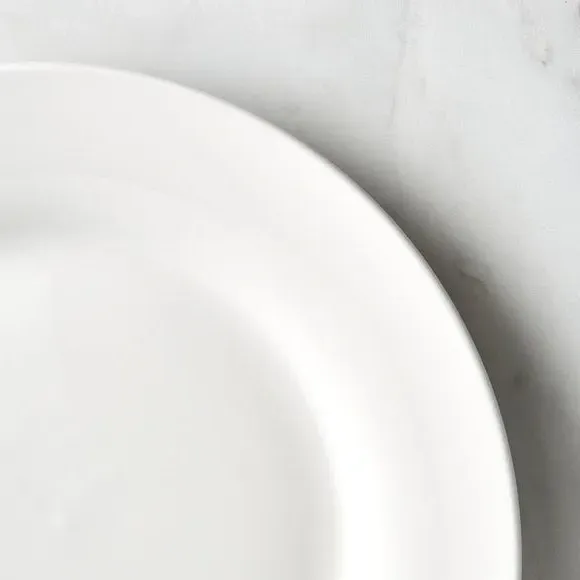 White Rim 12-Piece Dinner Set - White, Porcelain alternate view