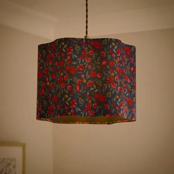 Wiggle Floral Easy Fit Lamp Shade - Multicolor, Polyester alternate view