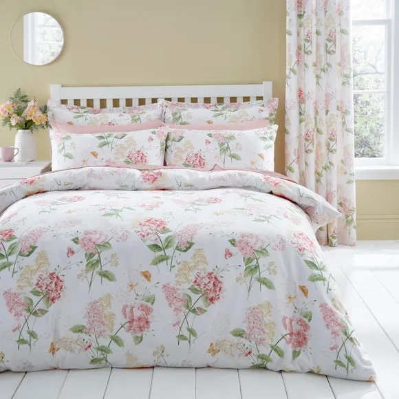 Wild Hydrangea Duvet Cover and Pillowcase Set - Lilac product