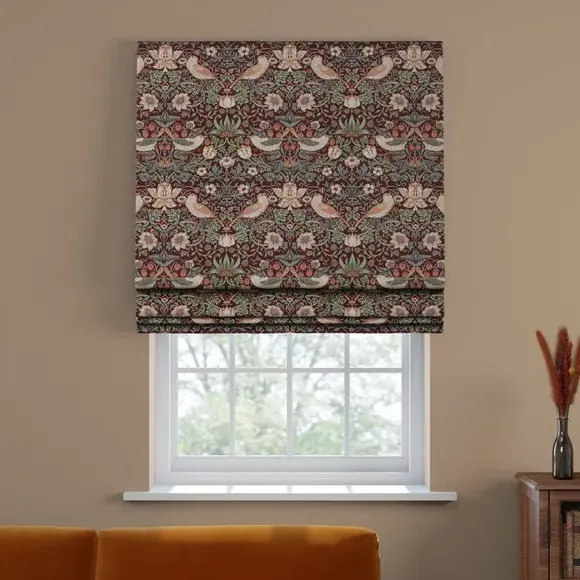 Made to Measure Roman Blind - Merlot, Cotton by Dunelm, image 4