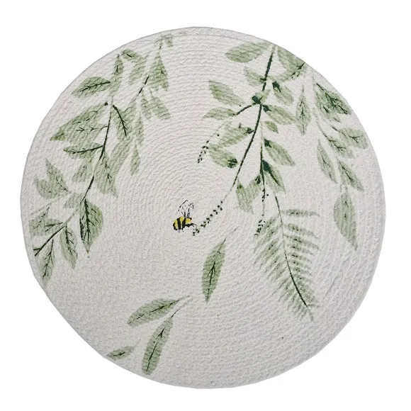 Willow Trail Set of 2 Placemats - Sage Green, Cotton alternate view