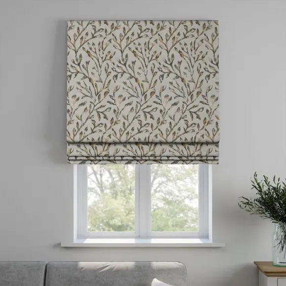 Made to Measure Roman Blind - Stone, Velvet by Dunelm, image 4