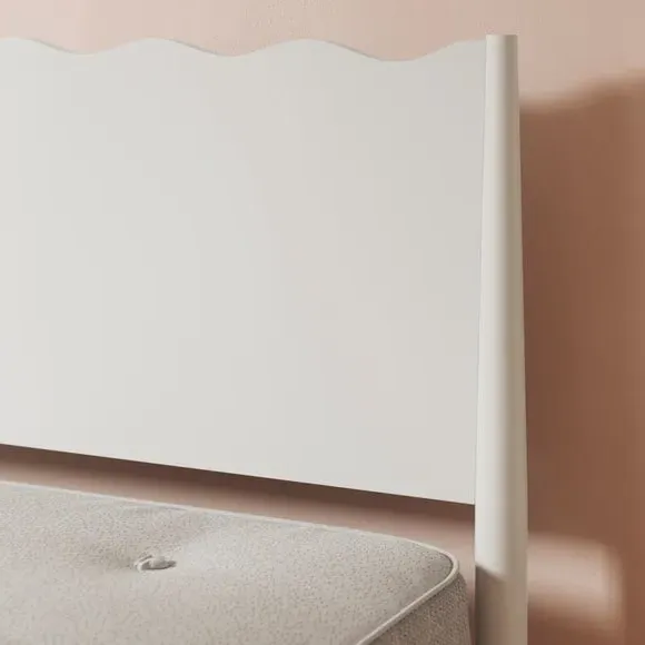 Wooden Bed Frame with Sprung Slats - White by Dunelm, image 5