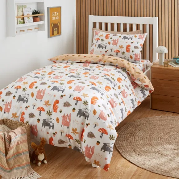 Woodland Adventure Duvet Cover & Pillowcase Set - Natural, Cotton product