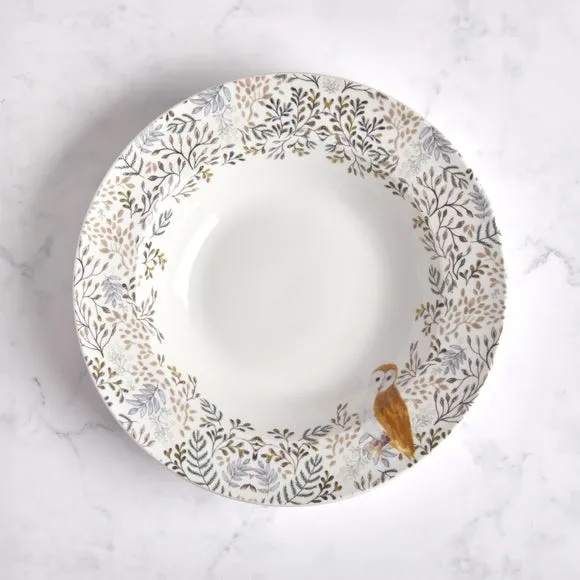 Pasta Bowl with Animal Motifs - Green, Ceramic alternate view