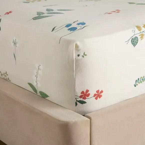 Woodland Wonders Fitted Sheet - Multicolor, Brushed Cotton alternate view