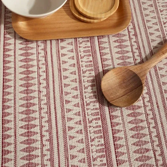 Woven Tablecloth - Natural, Cotton alternate view