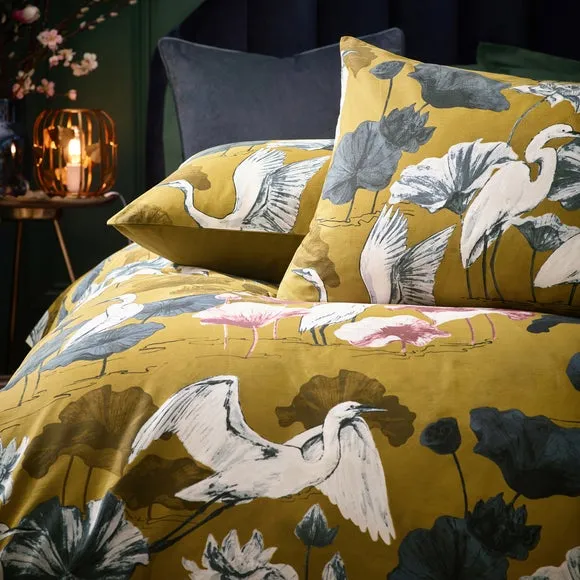 Duvet Cover & Pillowcase Set - Olive, Cotton alternate view