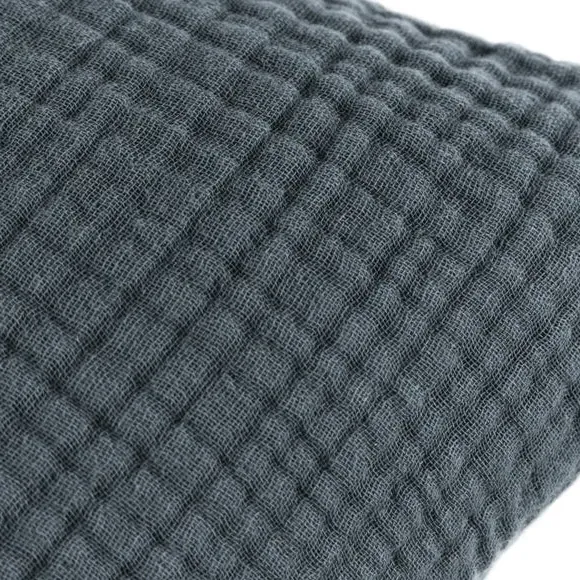 Yard Lark Square Cushion Cover Textured - Dusk Grey, Cotton alternate view