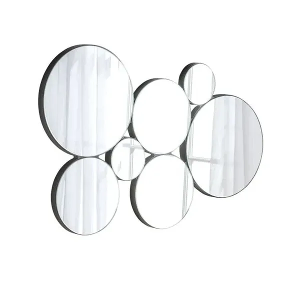 Bloom Mini Round Decorative Wall Mirror - Black alternate view
