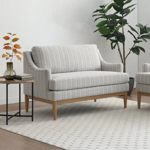 2-Seater Sofa with Sprung Seats - Natural, Chenille alternate view