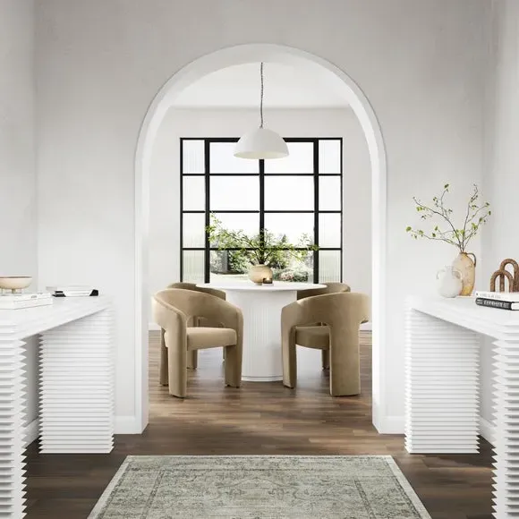 Console Table Contemporary Design - White alternate view