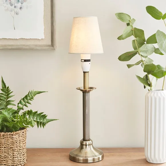 Zenna Tapered Lamp Shade - Natural, Faux Linen product