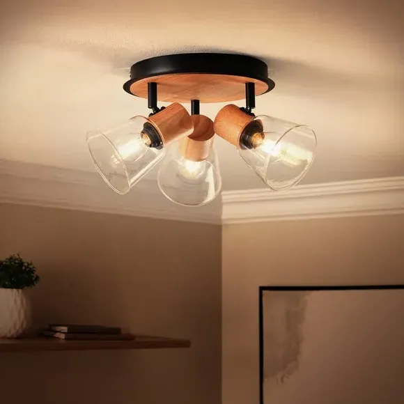 Zoya 3-Light Adjustable Spotlight - Clear alternate view