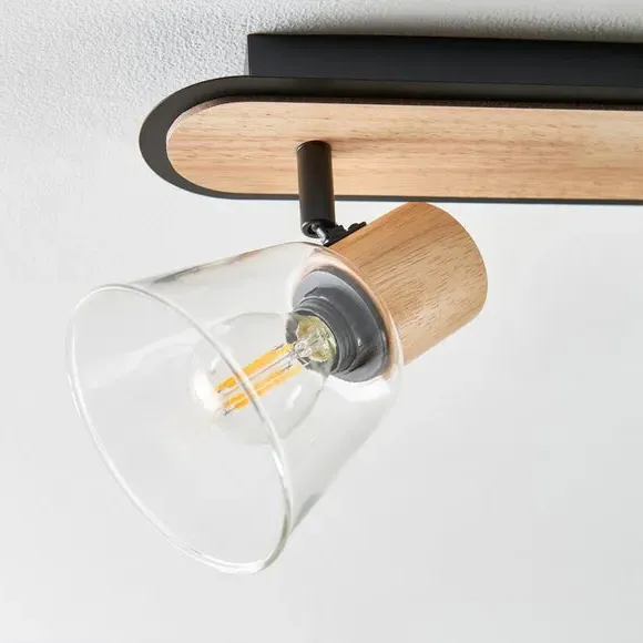 Zoya 4-Light Adjustable Spotlight Bar - Clear, Glass alternate view