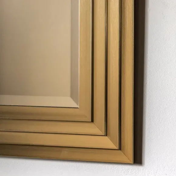 Zuma Rectangle Wall Mirror - Gold alternate view