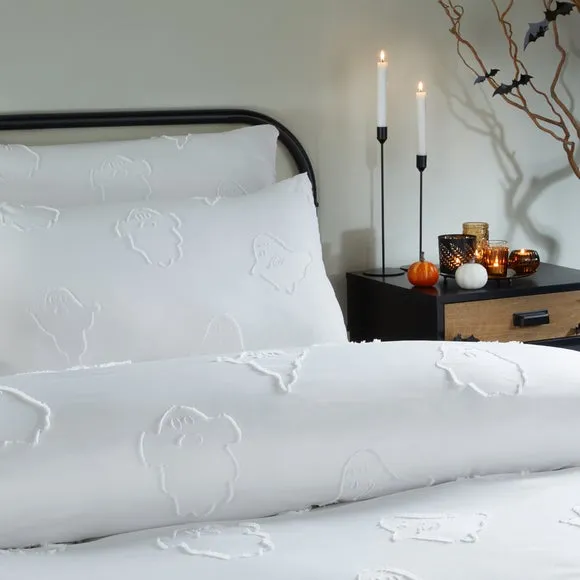 Duvet Cover Set with Pillowcase - White, Polyester alternate view