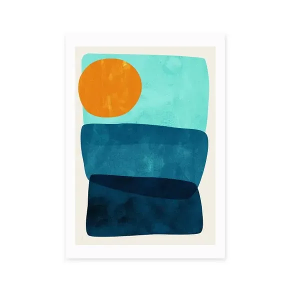 Abstract Wall Print - Multicolor, Archival Paper alternate view