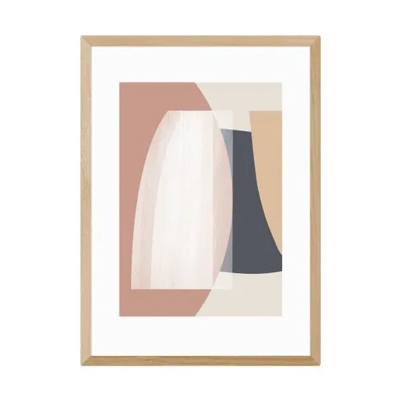 Abstract Wall Print - Multicolor, Paper by Dunelm, image 2