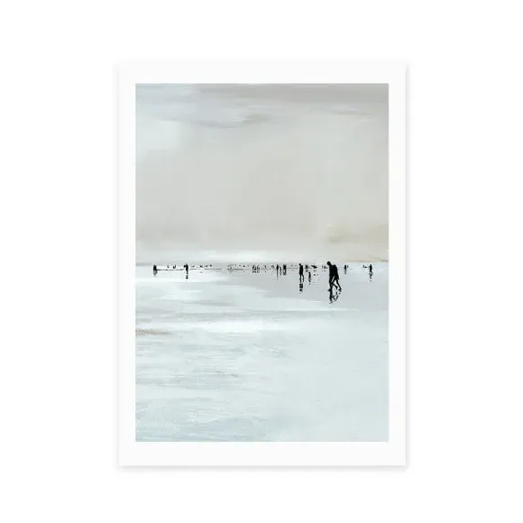 Beachy Wall Print - Natural, Archival Paper alternate view