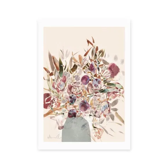 Blossoms Wall Print - Natural, Archival Paper alternate view
