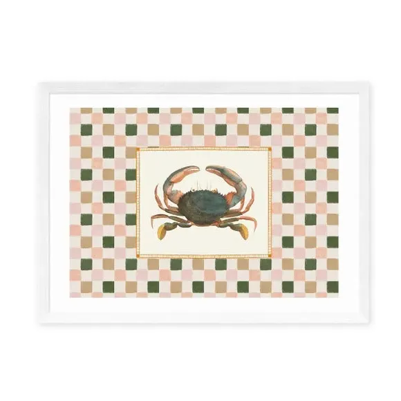 Crab Wall Print - Natural, Archival Paper by Dunelm, image 2