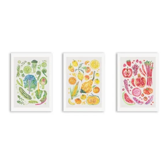 Set of 3 Framed Prints Botanical Design alternate view