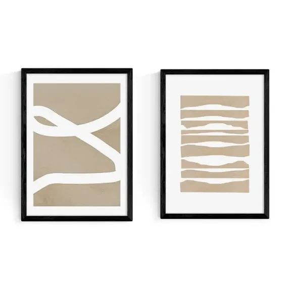 Twin Set Wall Art - Natural by Dunelm, image 2