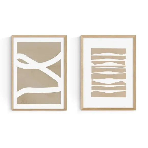 Twin Set Wall Art - Natural by Dunelm, image 2