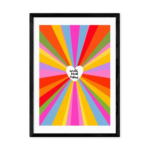 Typography Wall Print - Multicolor, Paper by Dunelm, image 2