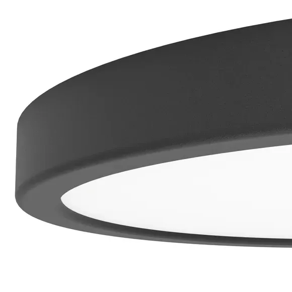 Fueva Flush Ceiling Light with Color Changing - Black alternate view