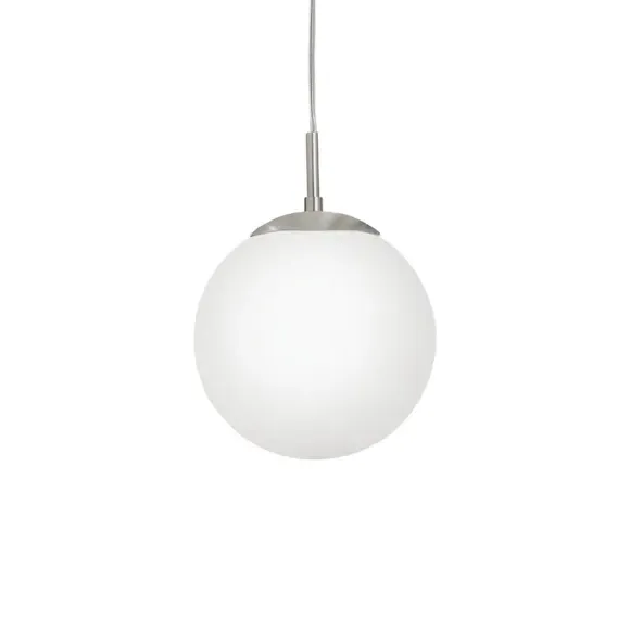 Rondo Pendant Light - Opal Matt, Satin Nickel alternate view