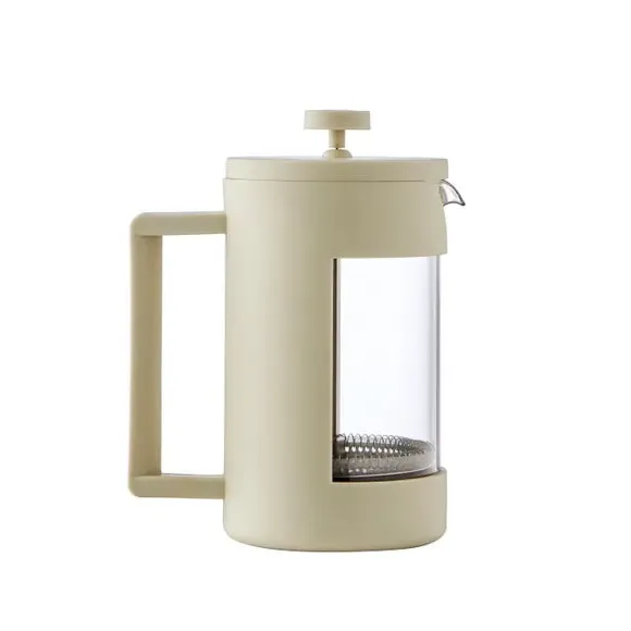 Elements 6 Cup Cafetiere - Cream, Borosilicate Glass alternate view